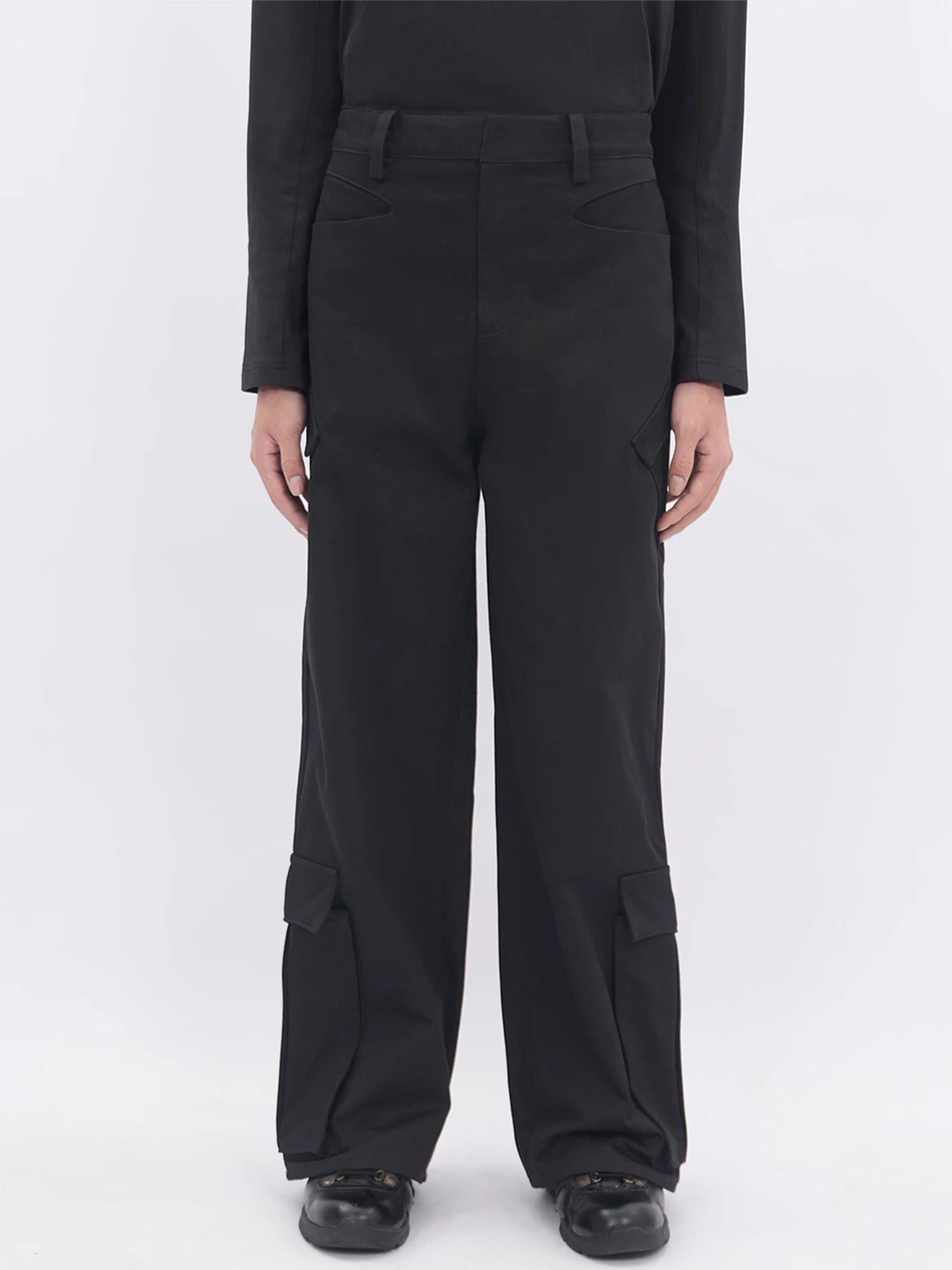 ETHEREAL PRODUCTION Three-dimensional Multi-pocket Straight Overalls