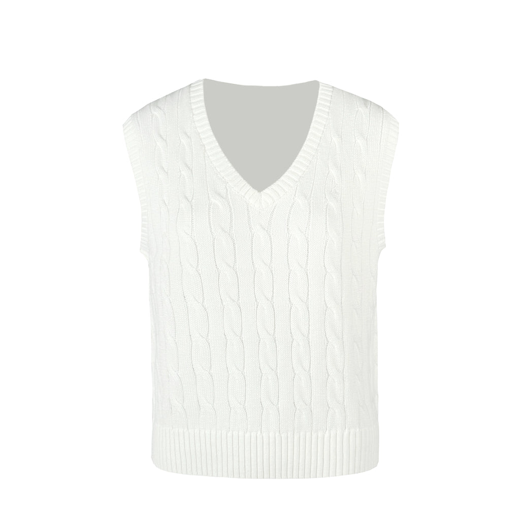 Jim Kennet Classic V-Neck College Twist Vest