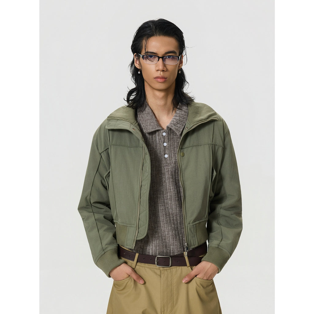 BTSG Vintage Stereo\ Short Wide Stand-Up Jacket