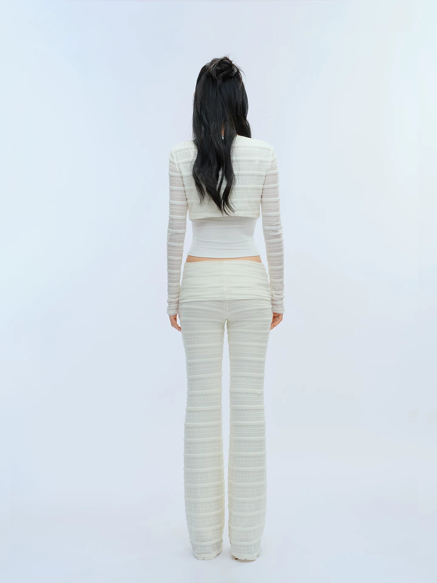 J TheChosen Strap-on Knitted Cardigan Casual Pants Set