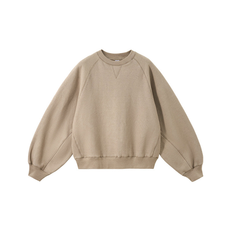 Inflation Lazy Crew Neck Fleece Sweater