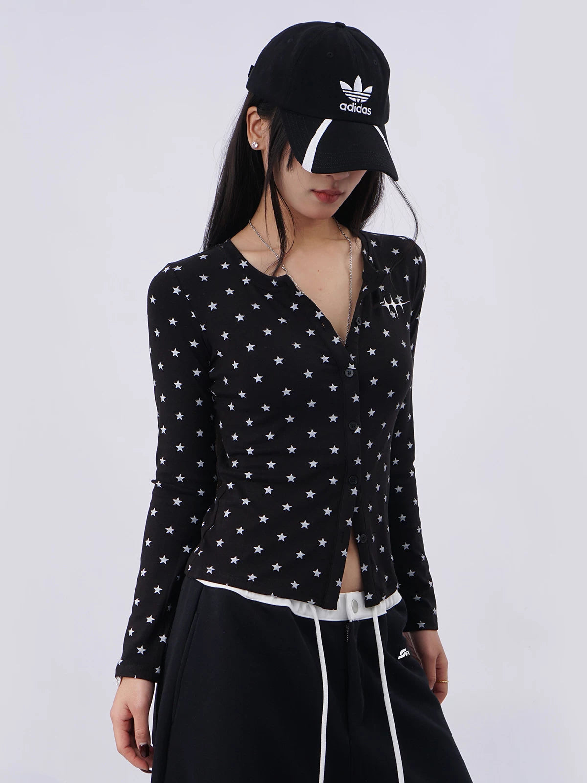 SAMUSAN Slim-fit Short Single-breasted Cardigan