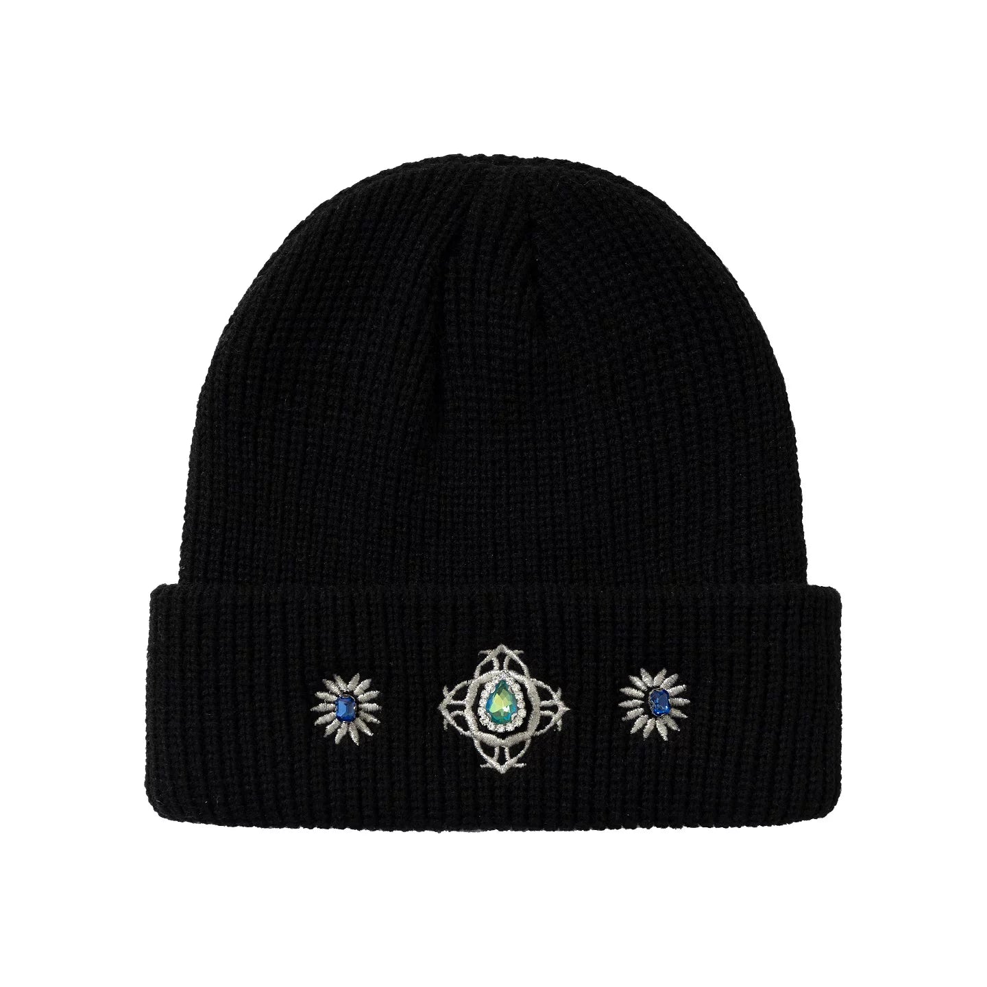 YADcrew Button Embellished Knitted Wool Cap
