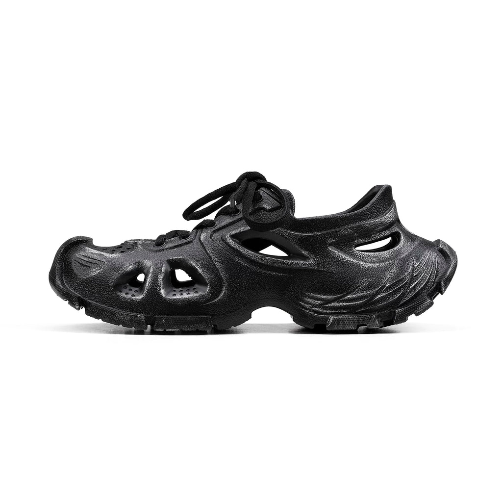 HANQIAORJI Outdoor Lightweight Hole Shoes Platform Sandals