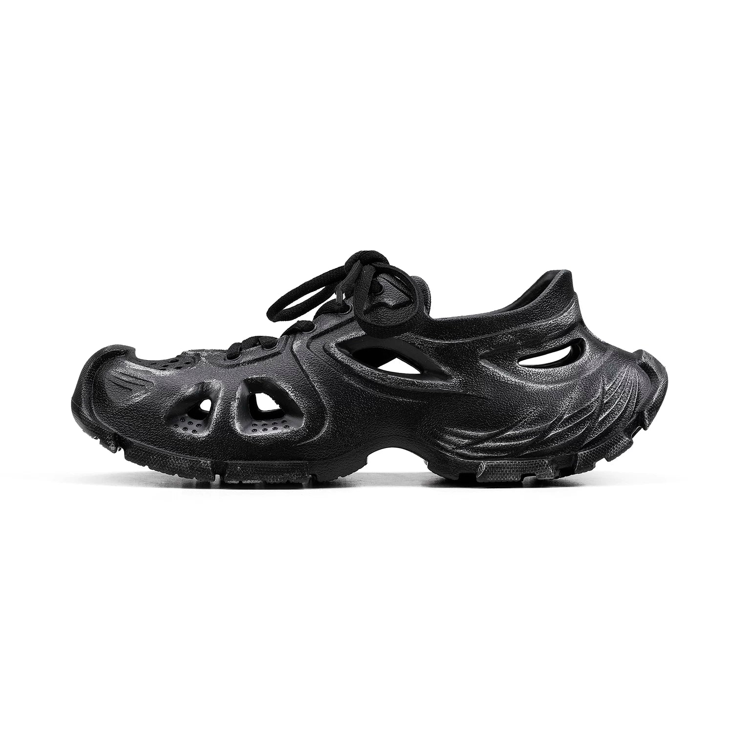 HANQIAORJI Outdoor Lightweight Hole Shoes Platform Sandals