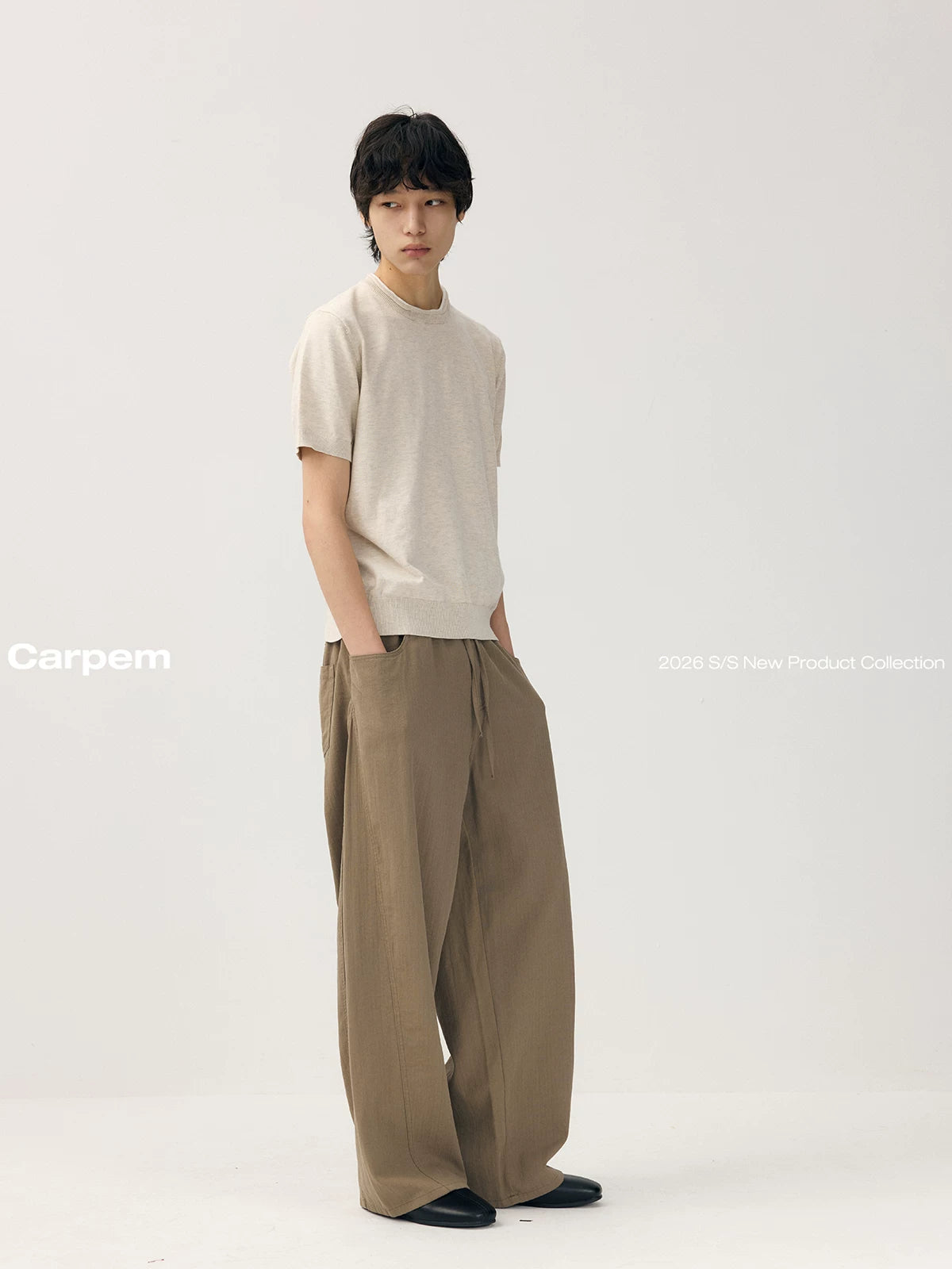 CARPEM Crimped Casual Knitted Tee
