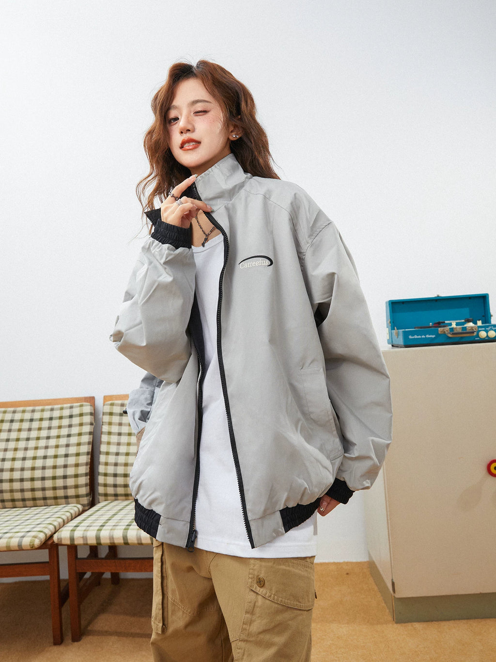 CHANT2nd Vintage Two-Sided Casual Sports Jacket