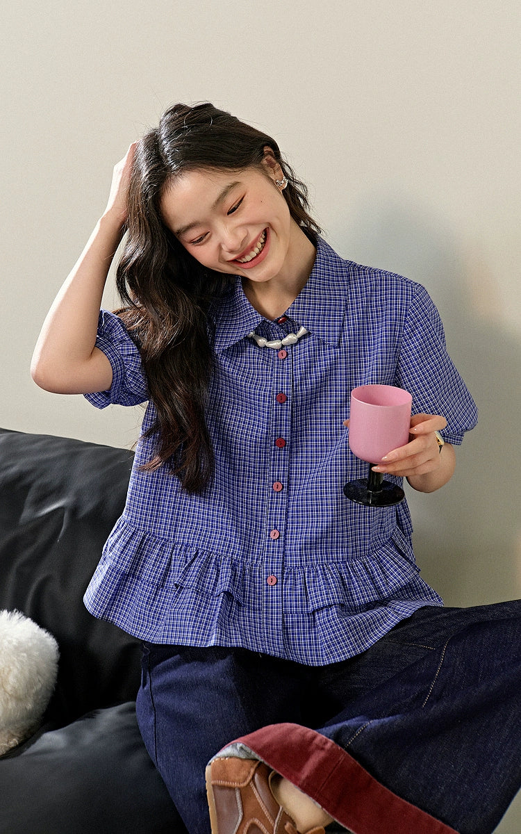 Kuose Ruffle Casual Shirt