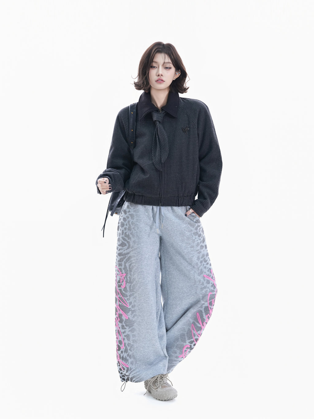 BF. BORFEND Thousand Birds Short Tie Woolen Jacket