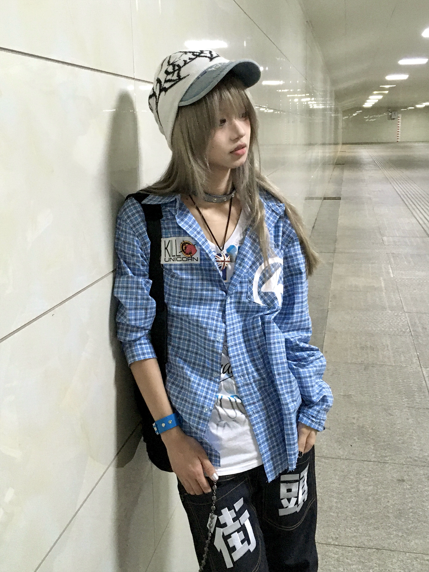 4AM Plaid Lapel Shirt