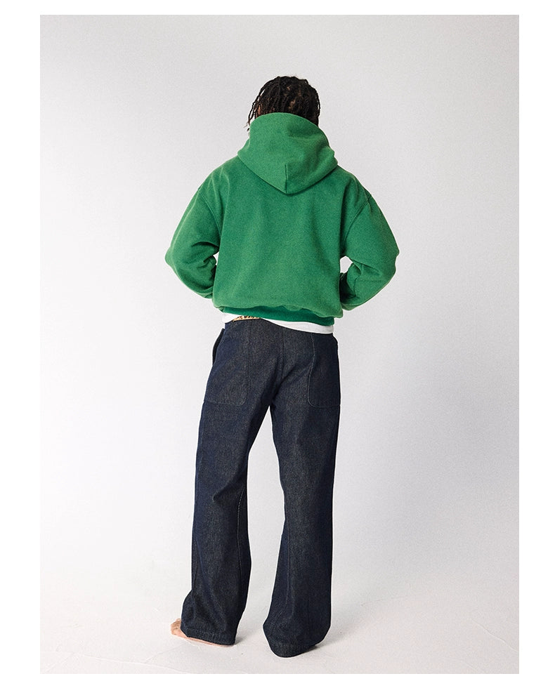 CRICLE Rotary Letter Hooded Fleece Sweater