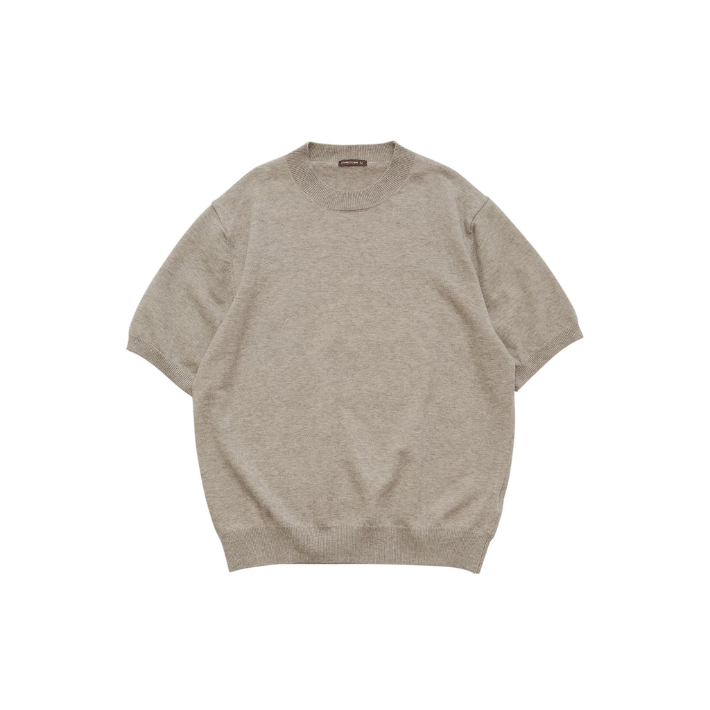 LIVINGTOWN Vintage Versatile Crew Neck Knitted Tee
