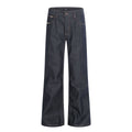 11KN retro washed slim-fitting casual jeans