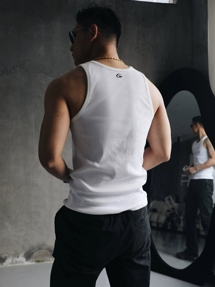 GTAL Threaded Cool Sleeveless Slim Tee