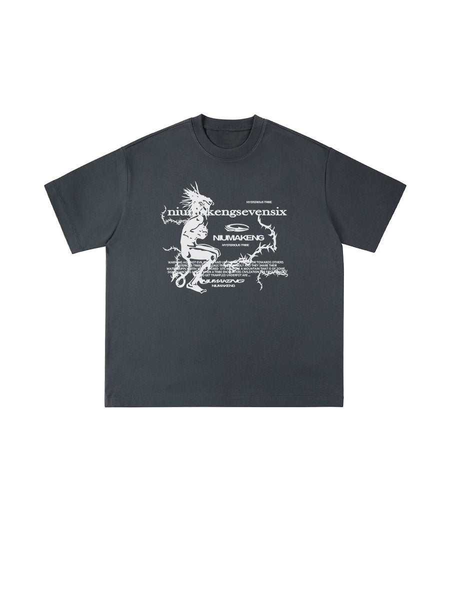 (NMK)  Original Thorns Mochizuki Dark Grey Tee