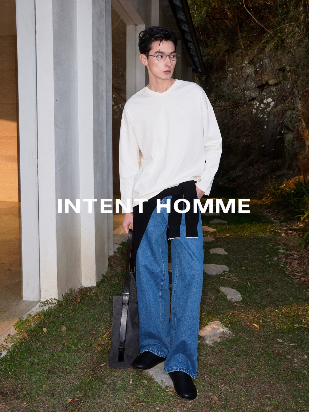 INTENT V-Neck Casual Bottom Long Sleeve