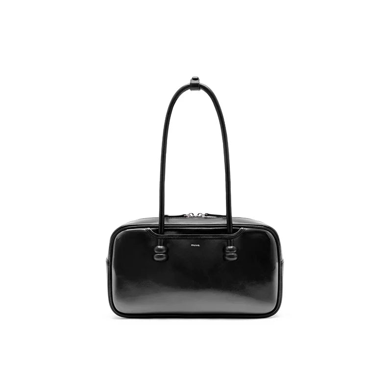 MUVA Beads Shoulder Large Capacity Leather Large Bag Underarm Bag