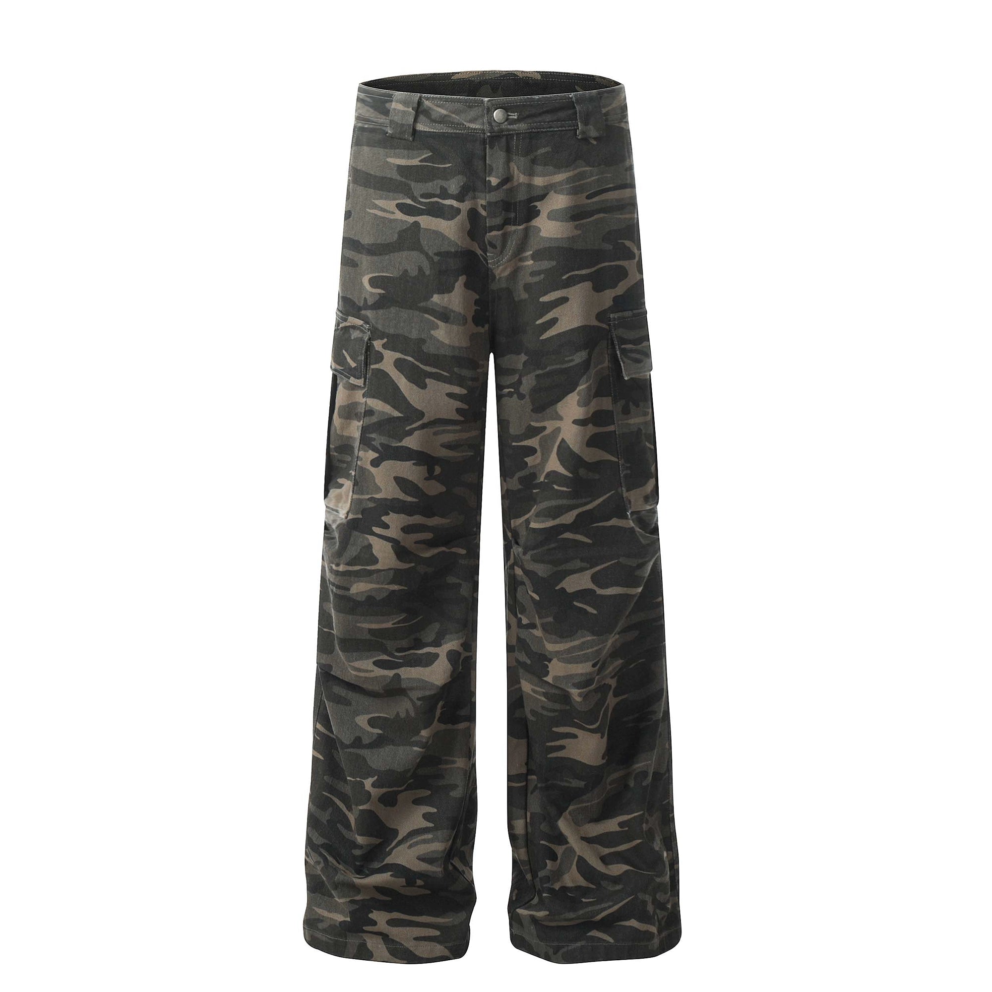 BLACKLISTS Camouflage Tooling Straight-leg Micro-pull Pants