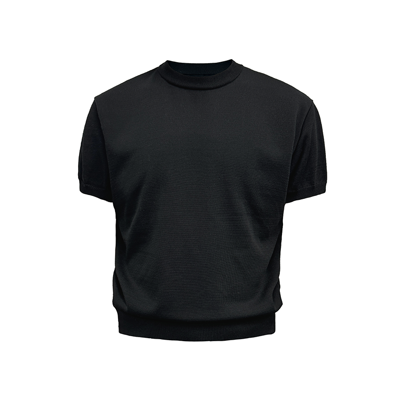 JCAESAR Ice Silk Slim-fitting Small Neckline Tee