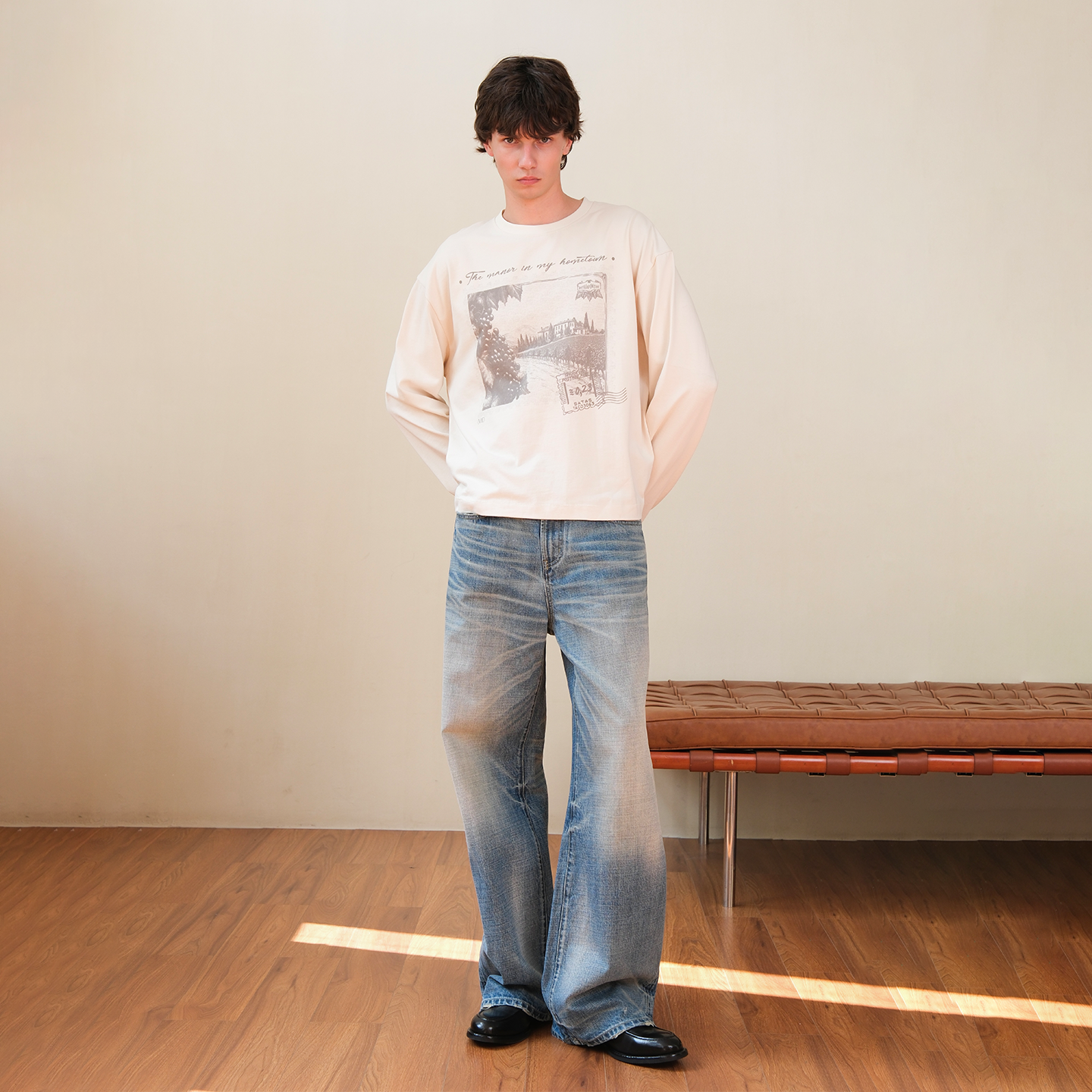 Set for Life Single Seam Short Wide Print Long Sleeve