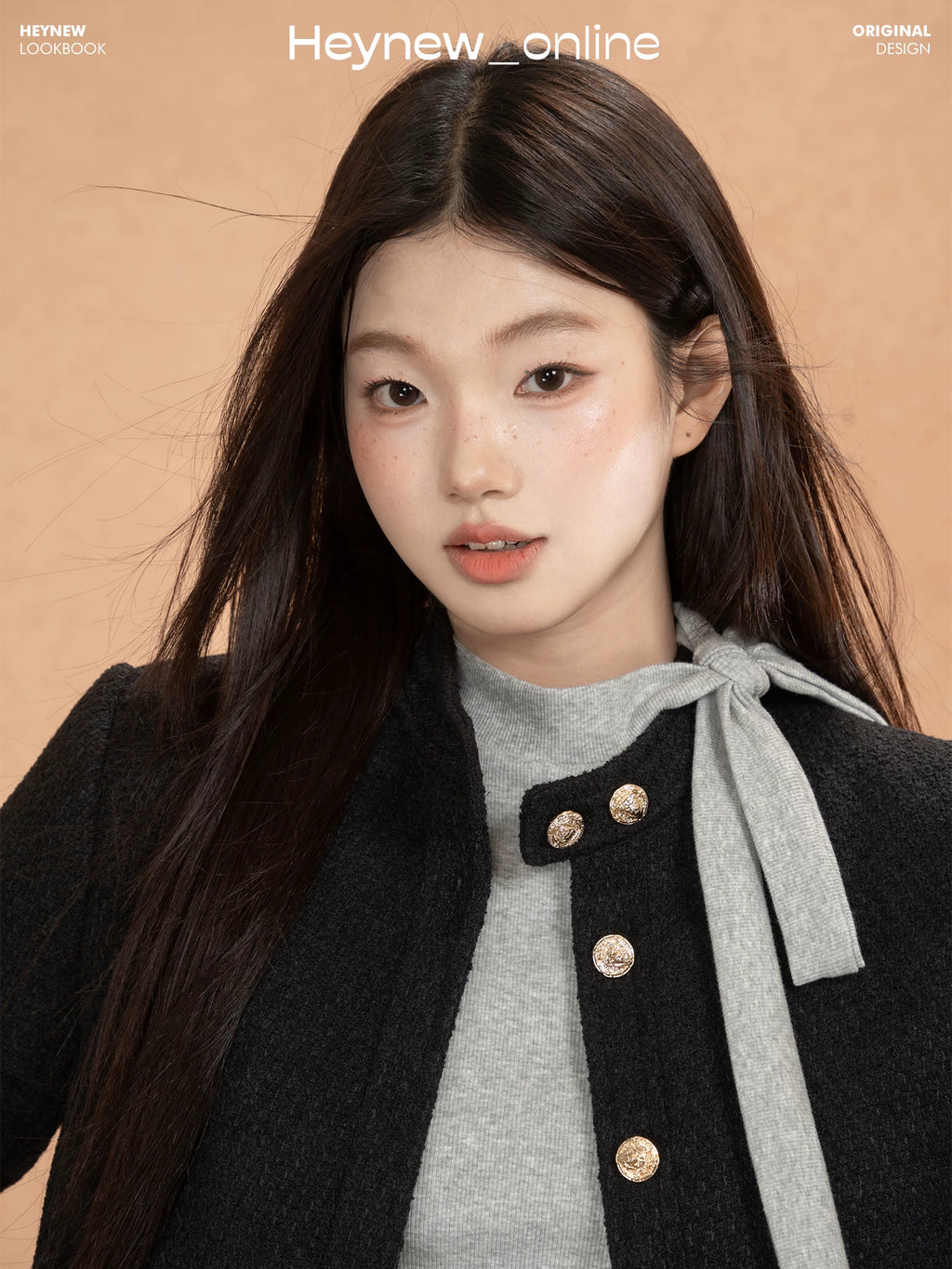 LOVEHEYNEW Stand-up Collar High-end Temperament Versatile Jacket