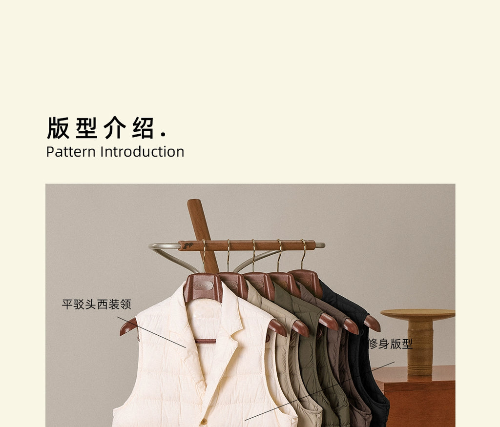 CULTUM Windproof Three-dimensional Tailoring Suit Collar Vest