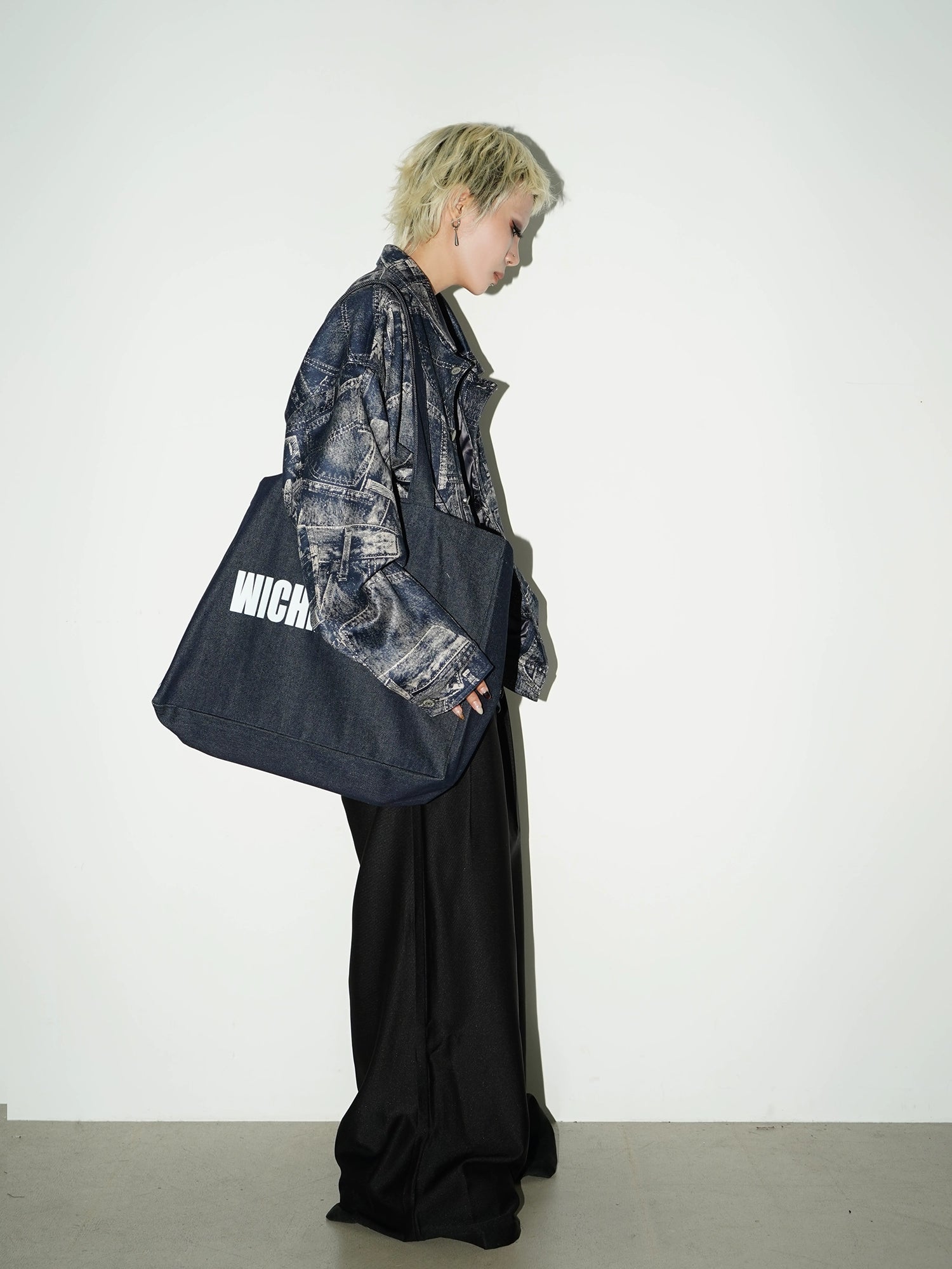 MICHINNYON Ins Street Versatile Denim Canvas Bag