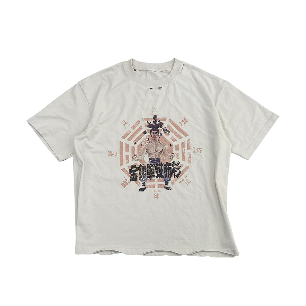 Luuucam Old Hemming Casual Tee