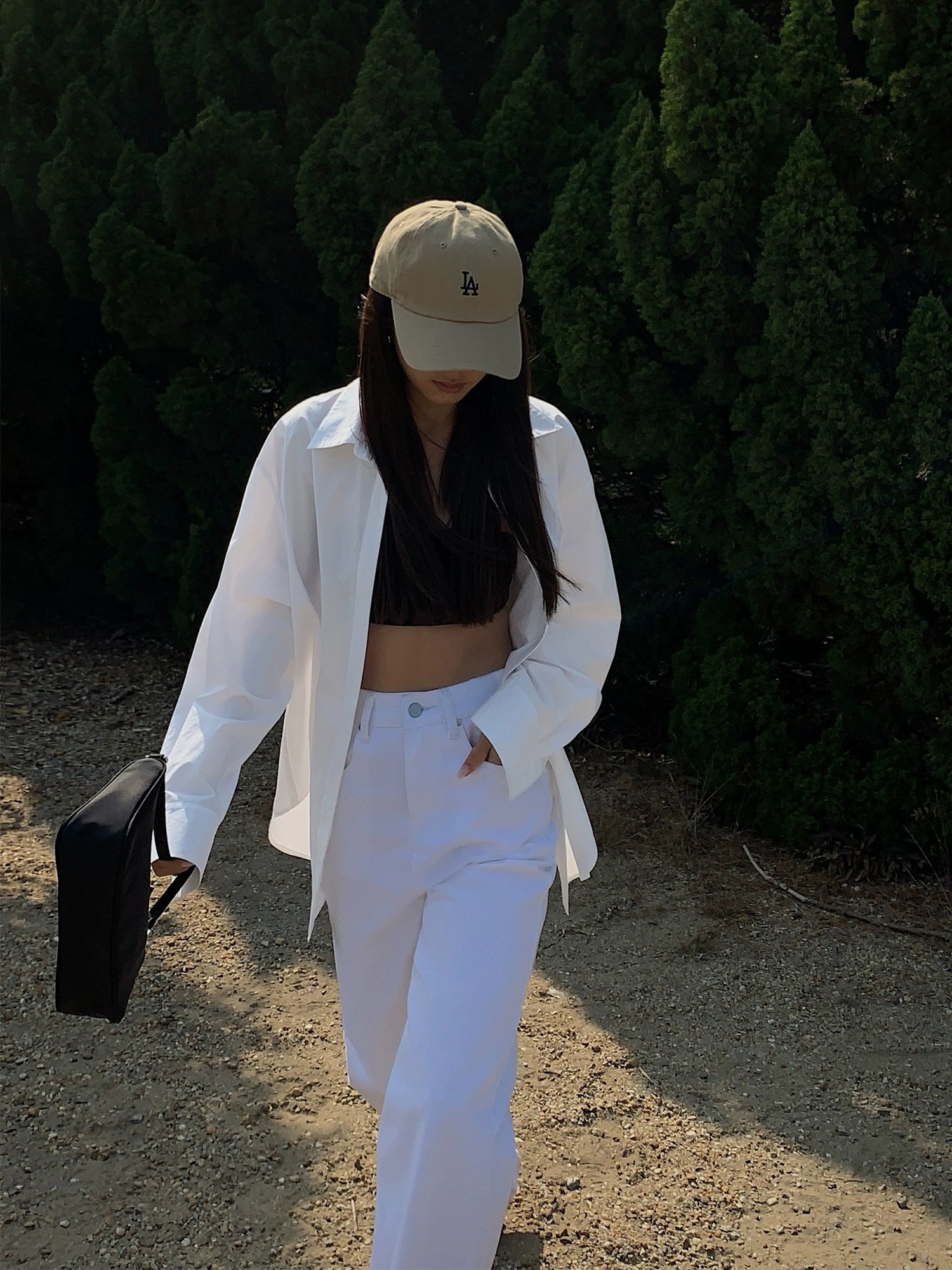 (Clearance) NEVA HU Korean Version Retro Hong Kong Flavor Loose Casual Shirt