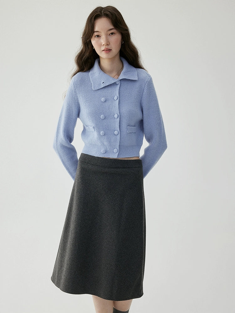 VOOE Skinny Short Knitted Sweater Cardigan