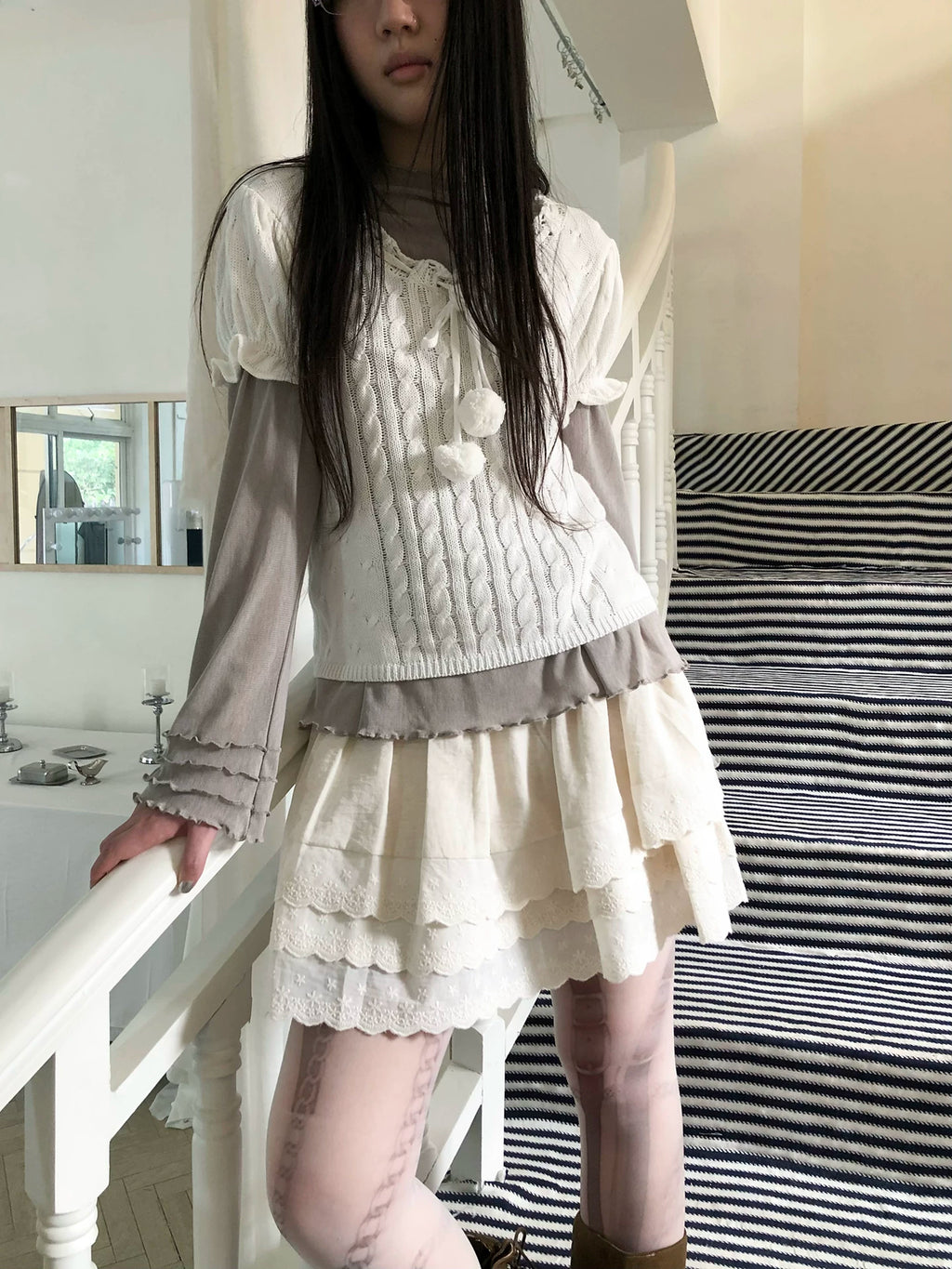 Ang: Project Vintage Lace Embroidered Skirt