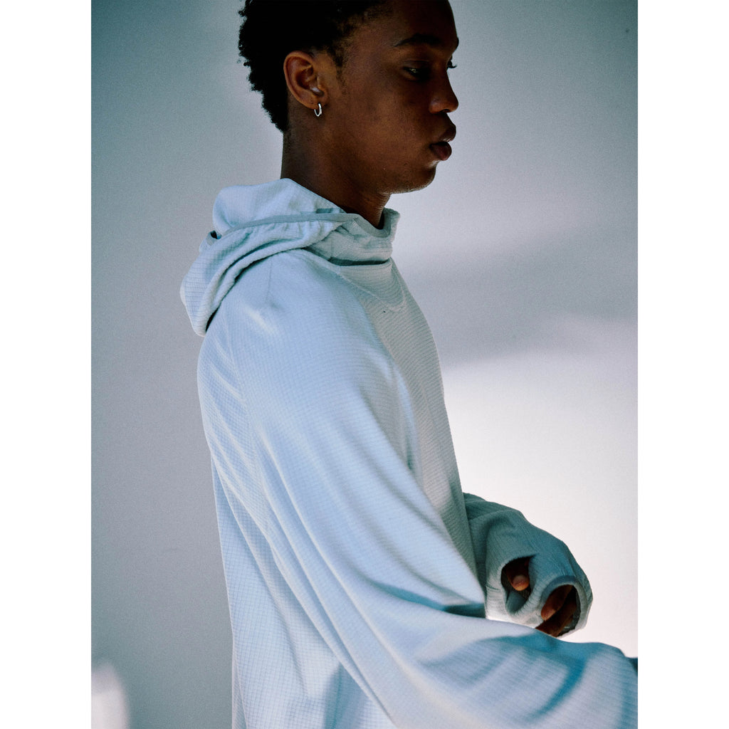 Anniehall Waffle Fleece Outdoor Running Hooded Sweater