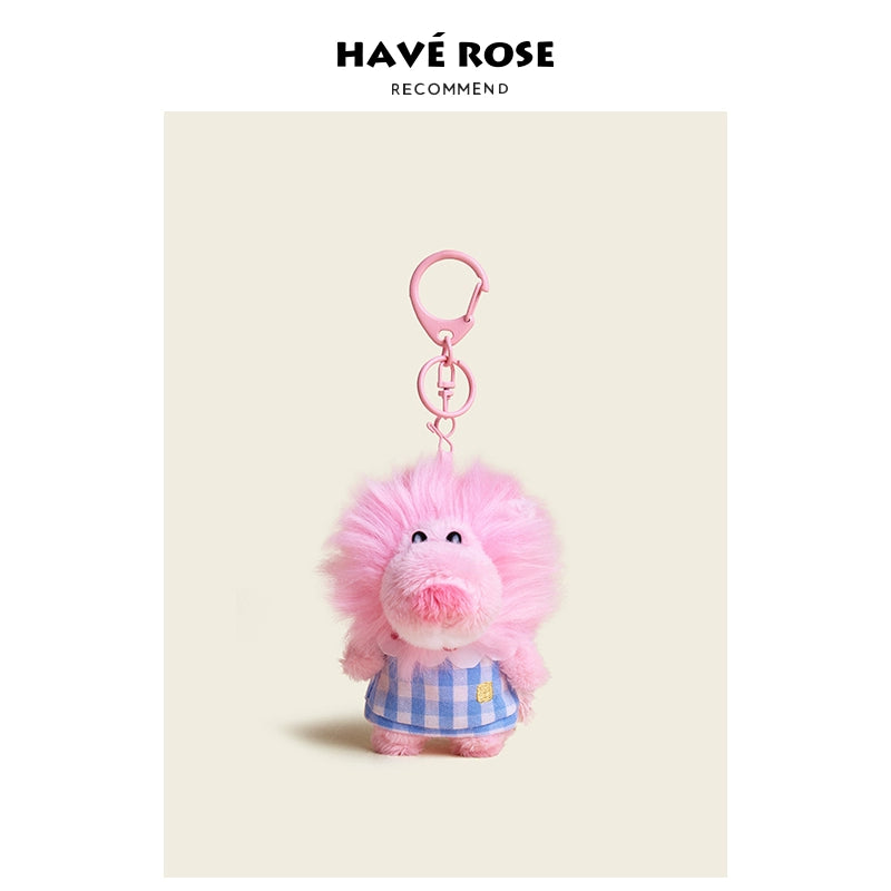 HAVEROSE Creative Plush Lion Doll Bag Pendant