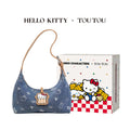 TOUTOU HelloKitty Denim Underarm Crossbody Bag