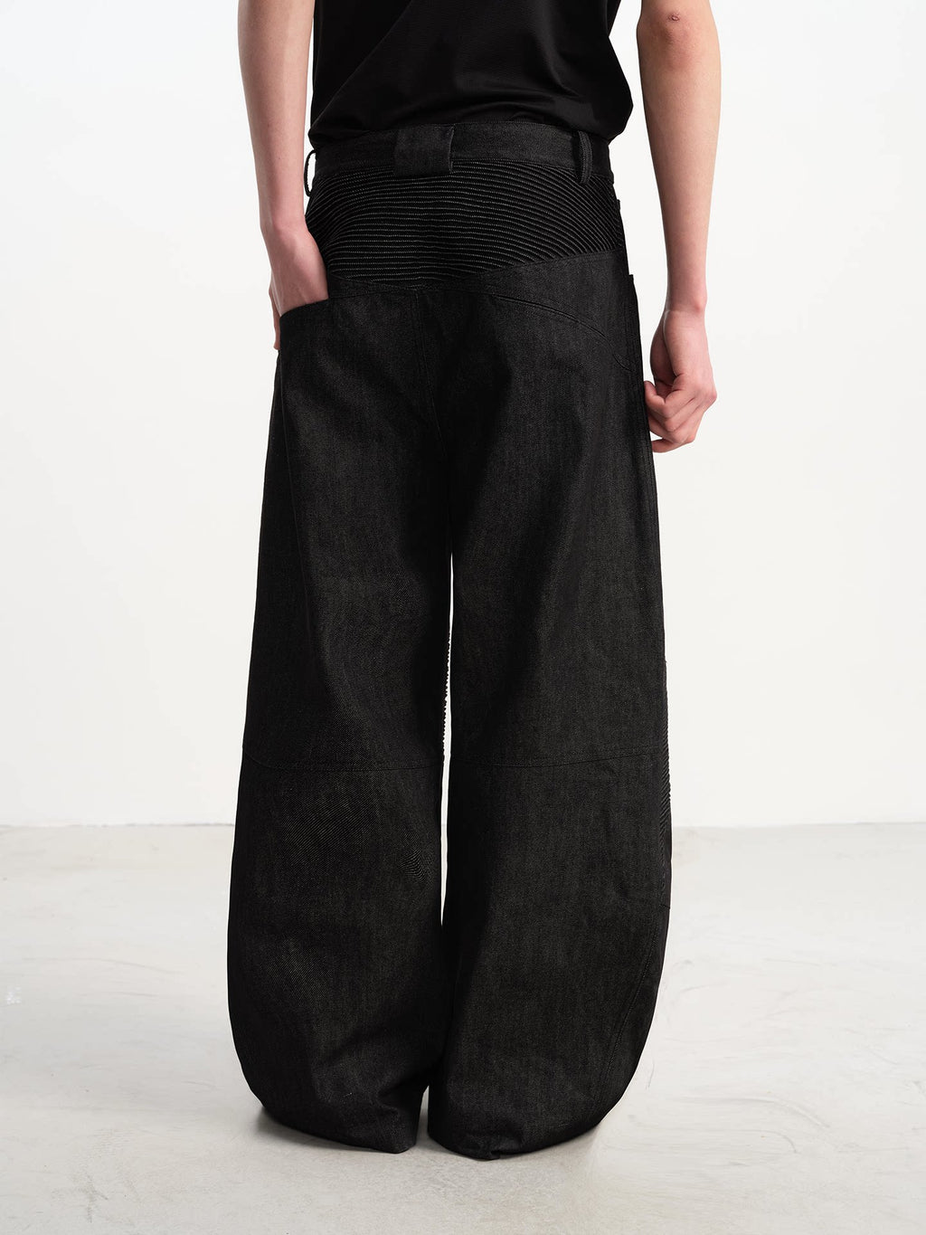 JCAESAR Retro Wide-leg Straight Jeans