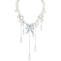 1JINN Personalized Bow Drop Necklace