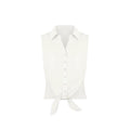 Jim Kennet Vintage Tie Sleeveless Short Shirt