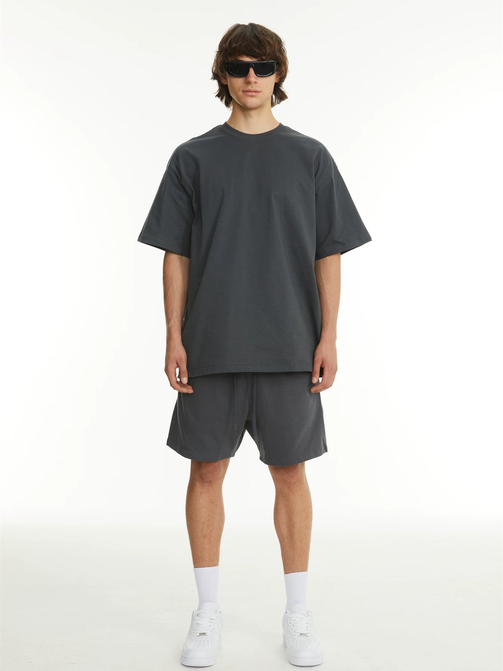 Blank: Map Casual Loose Straight Five-point Pants