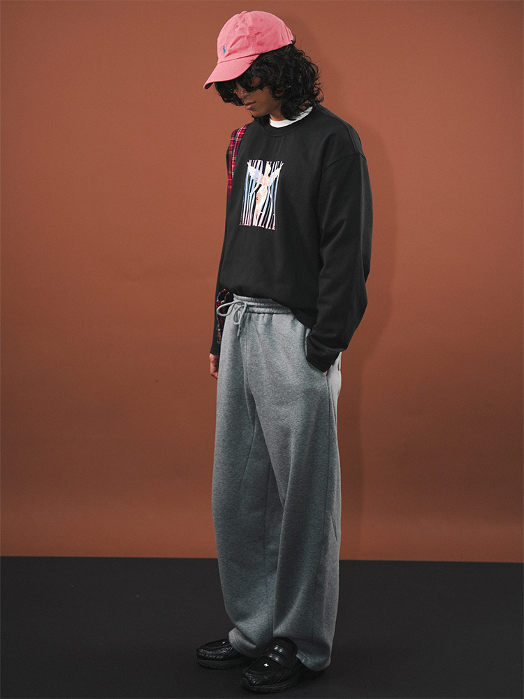 KONOOT Wide-leg Drape Casual Sweatpants