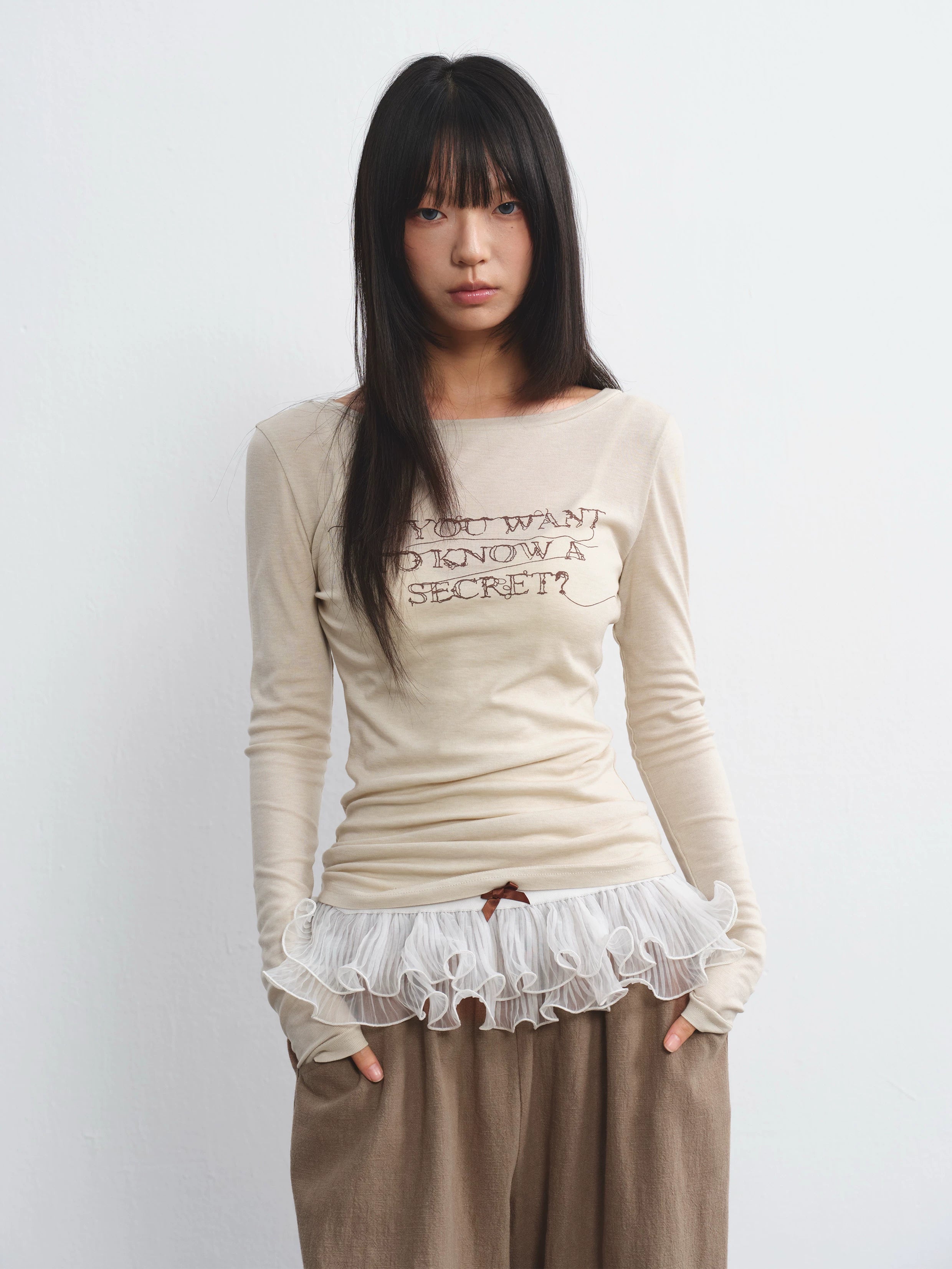 LINY LIBERTY Sling Vest Long-sleeved Set