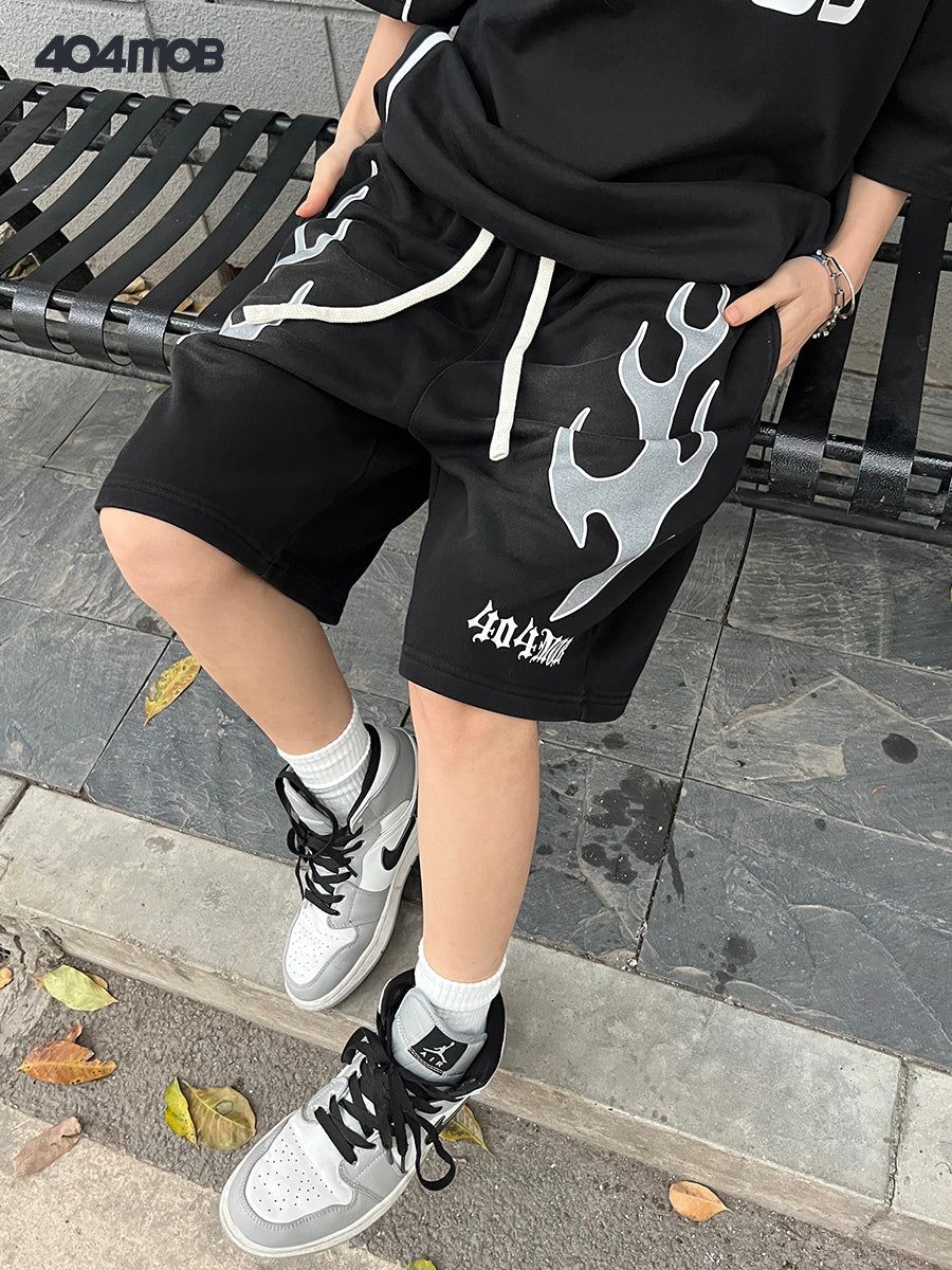 404MOB Flame shorts