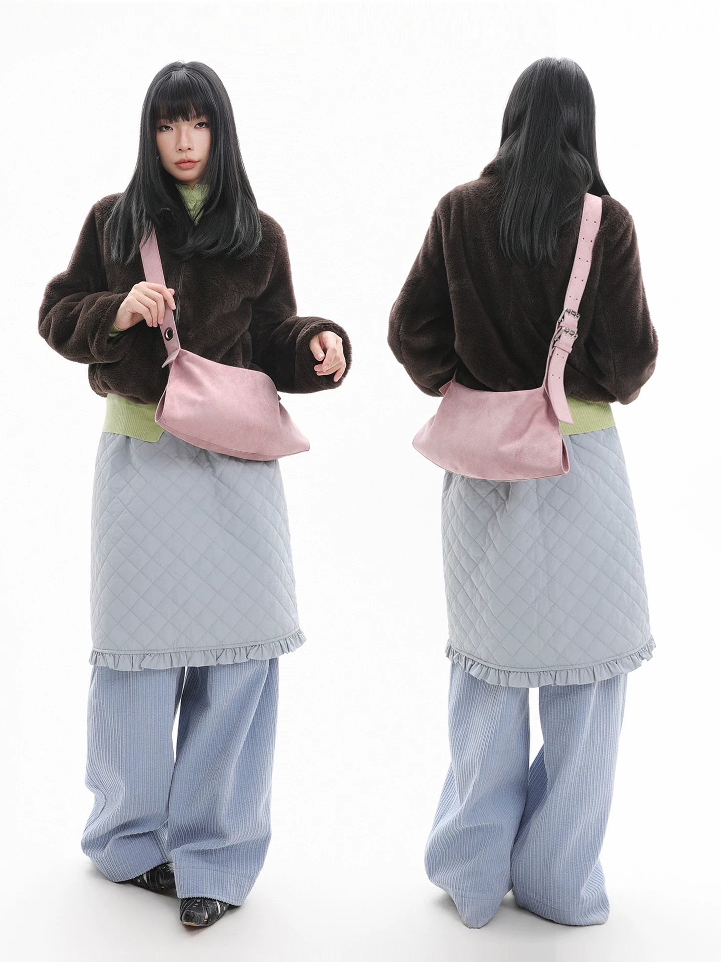 JANDRESS Asymmetrical Punched Crossbody Armpit Bag
