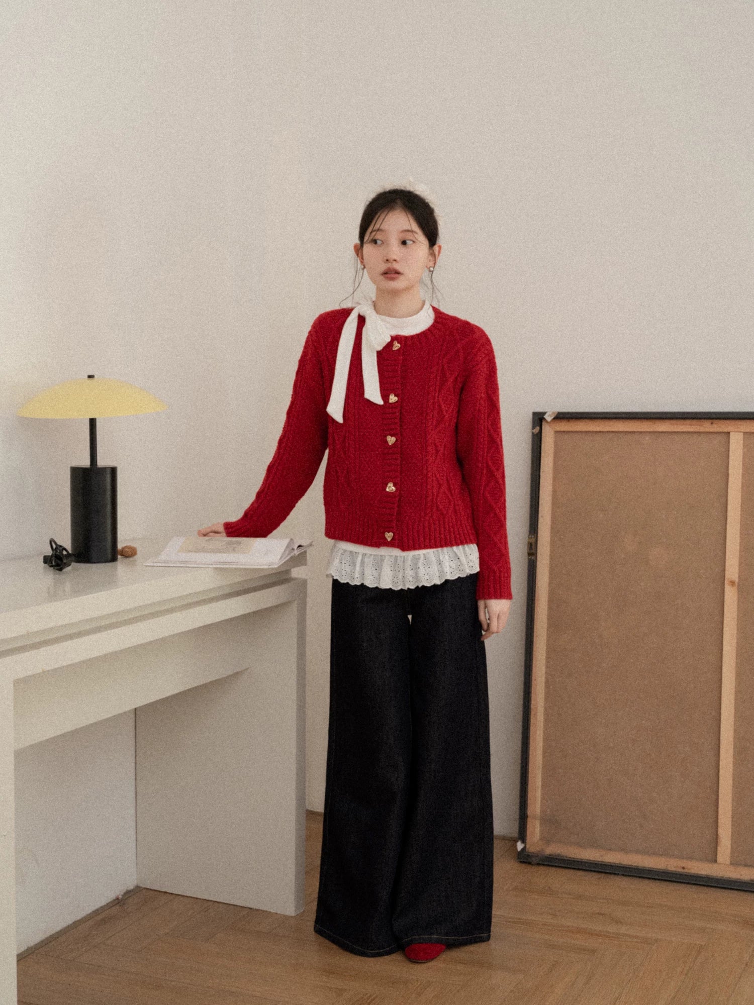 Cantonstory Atmosphere Loose Warm Knitted Sweater