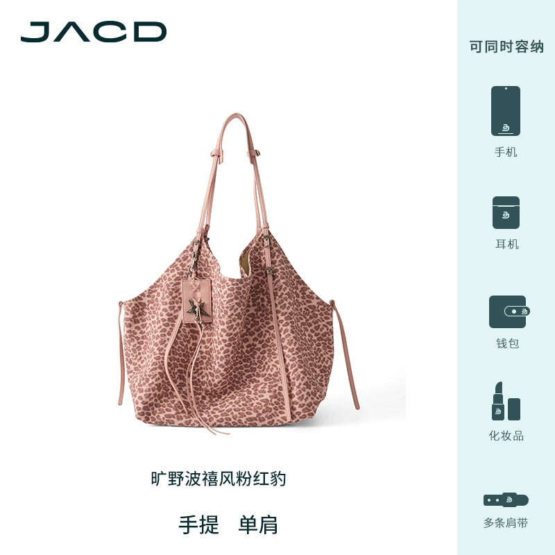 JACD Slack Leopard Print Tote Bag