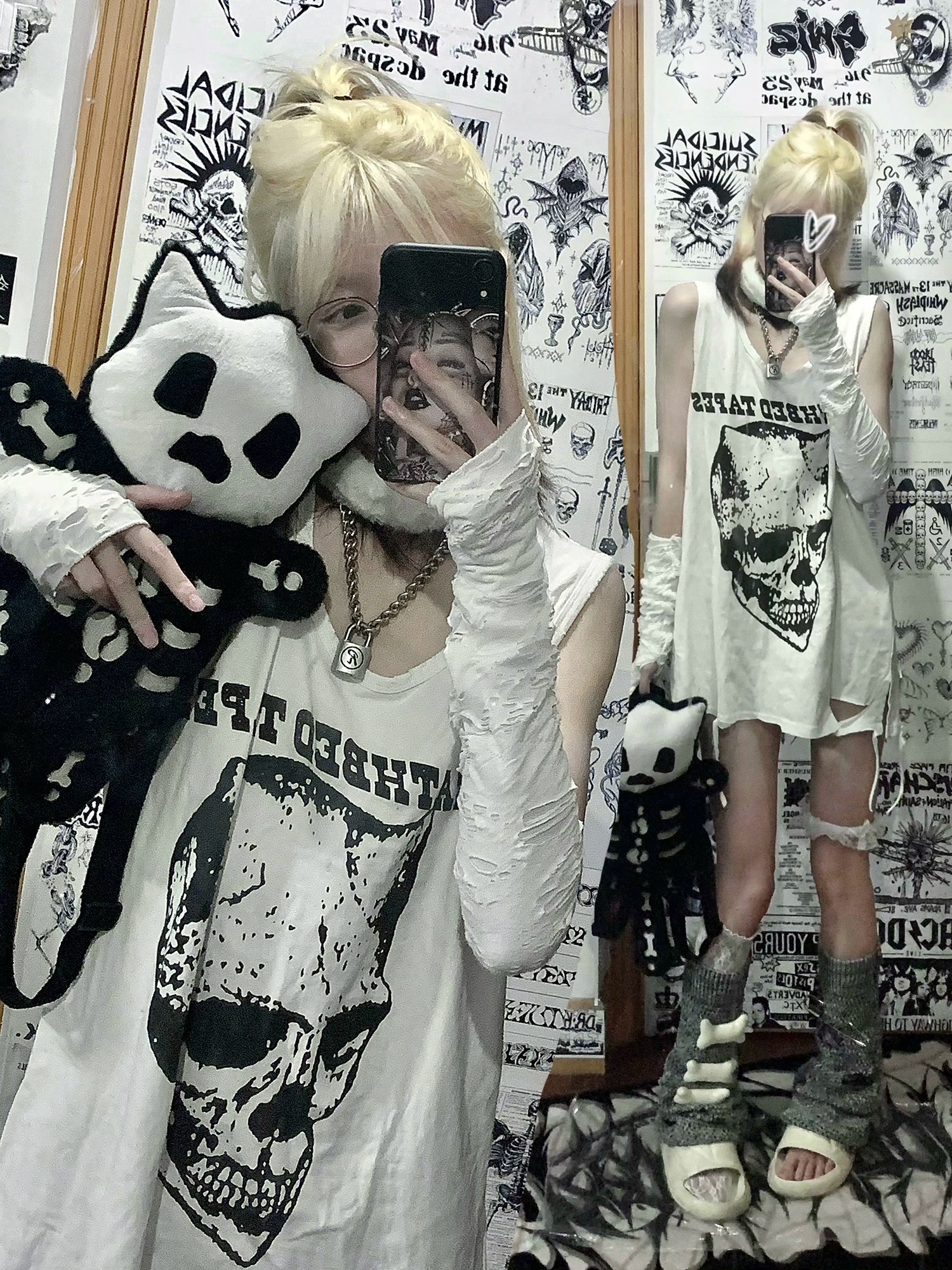 WETBODY Dark Punk Loose Sleeveless Vest