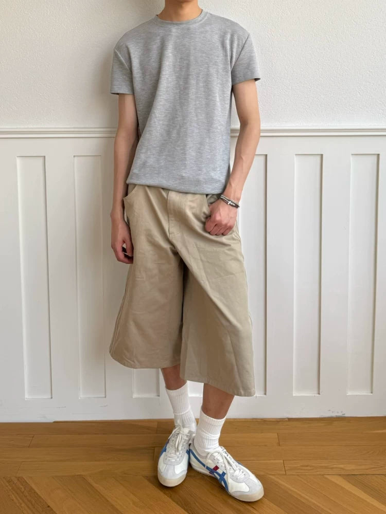 TERRAINCOGNITA Front Shoulder Cool High Elastic Round Neck Tee
