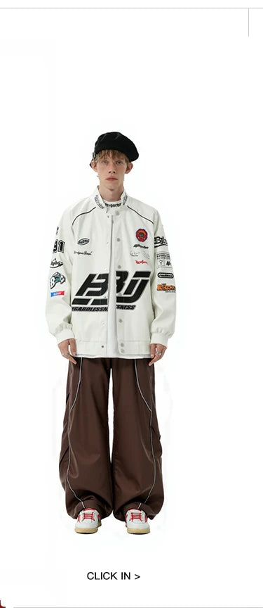 BJHG Premium Sense PU Leather Clothing Jacket