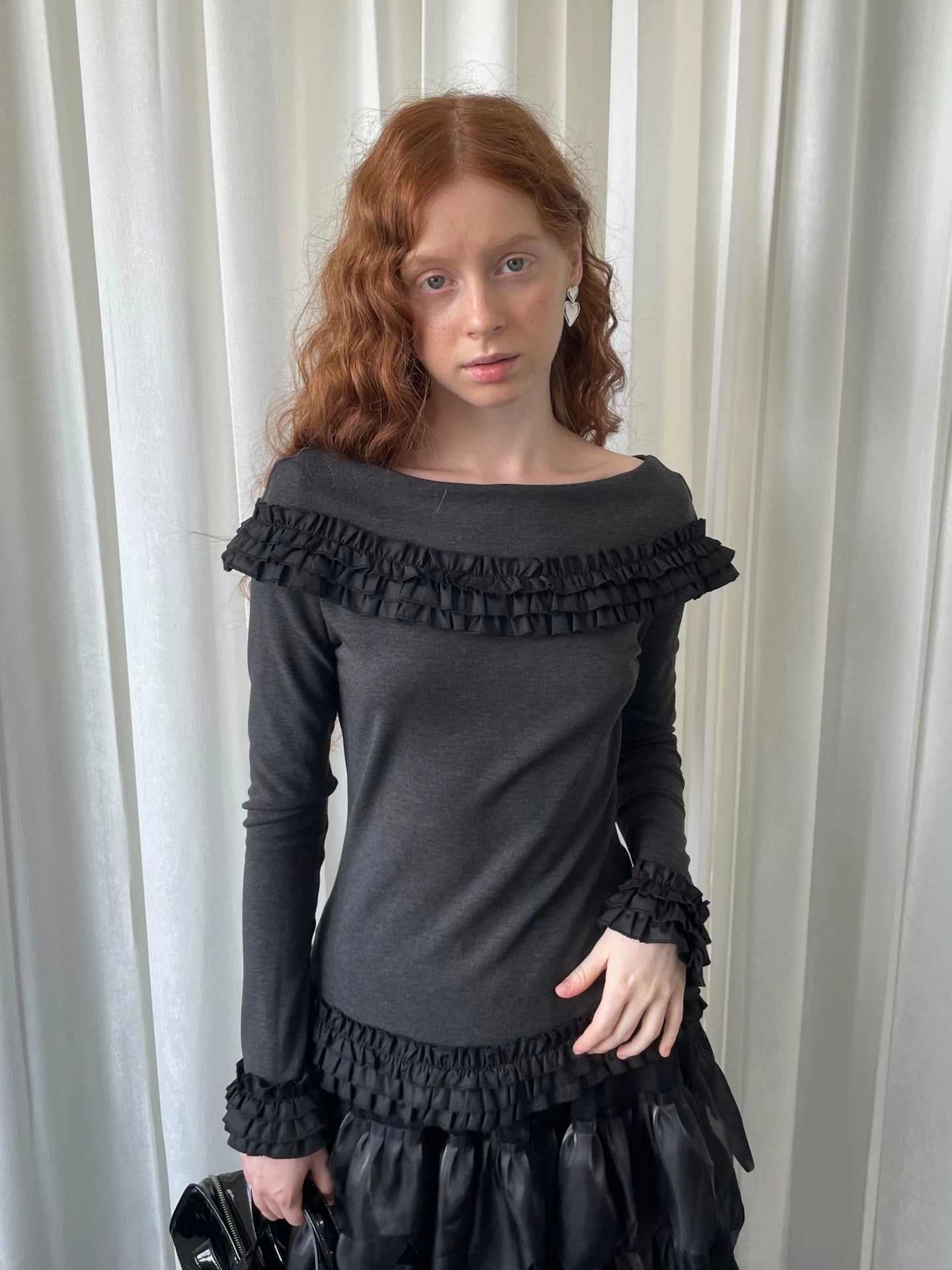Loosesmell Multi-layer Lace Long-sleeved Sweater