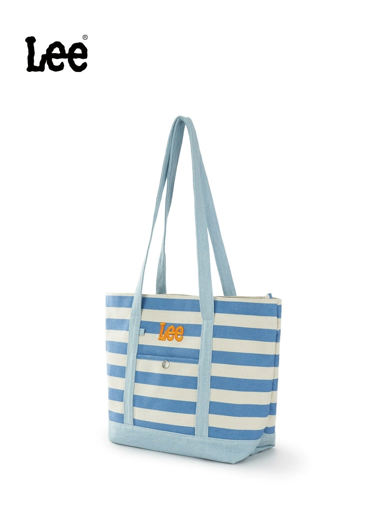 Lee Stripe Large Capacity Casual Versatile Tote Bag