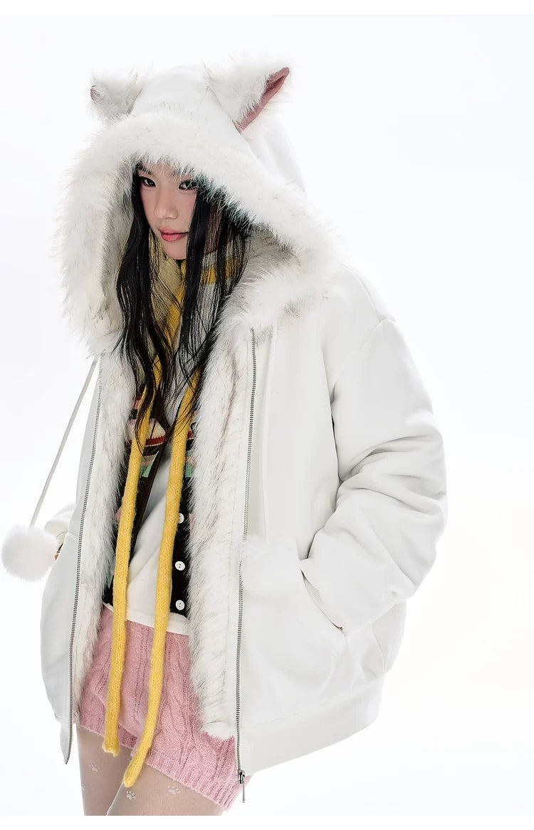 Bjhgfleece-linedheattech Hooded Zipperoutwear